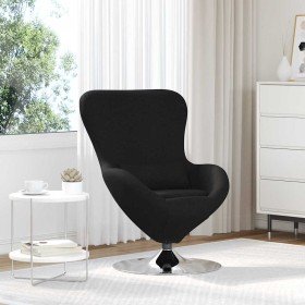 Sillón huevo Negro 63 x 73 x 90 cm tela en Sillones | Comprar online en Foru.es