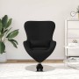 Sillón huevo Negro 63 x 73 x 90 cm tela en Sillones | Comprar online en Foru.es