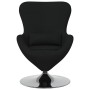 Sillón huevo Negro 63 x 73 x 90 cm tela en Sillones | Comprar online en Foru.es