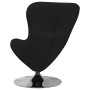 Sillón huevo Negro 63 x 73 x 90 cm tela en Sillones | Comprar online en Foru.es