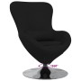 Sillón huevo Negro 63 x 73 x 90 cm tela en Sillones | Comprar online en Foru.es