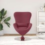 Sillón huevo Rojo vino 63 x 73 x 90 cm tela en Sillones | Comprar online en Foru.es