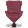 Sillón huevo Rojo vino 63 x 73 x 90 cm tela en Sillones | Comprar online en Foru.es