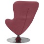 Sillón huevo Rojo vino 63 x 73 x 90 cm tela en Sillones | Comprar online en Foru.es