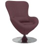 Sillón huevo Morado 63 x 73 x 90 cm tela en Sillones | Comprar online en Foru.es
