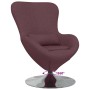 Sillón huevo Morado 63 x 73 x 90 cm tela en Sillones | Comprar online en Foru.es
