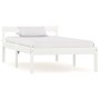 Estructura de cama de madera maciza de pino blanco 90x200 cm de vidaXL, Camas y somieres - Ref: Foro24-283184, Precio: 96,42 ...