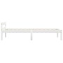 Estructura de cama de madera maciza de pino blanco 90x200 cm de vidaXL, Camas y somieres - Ref: Foro24-283184, Precio: 96,42 ...