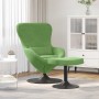 Silla Huevo con Puff Verde claro 63 x 73 x 90 cm Terciopelo en Sillones | Comprar online en Foru.es