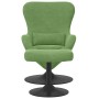 Silla Huevo con Puff Verde claro 63 x 73 x 90 cm Terciopelo en Sillones | Comprar online en Foru.es
