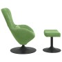 Silla Huevo con Puff Verde claro 63 x 73 x 90 cm Terciopelo en Sillones | Comprar online en Foru.es