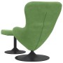 Silla Huevo con Puff Verde claro 63 x 73 x 90 cm Terciopelo en Sillones | Comprar online en Foru.es