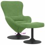 Silla Huevo con Puff Verde claro 63 x 73 x 90 cm Terciopelo en Sillones | Comprar online en Foru.es