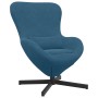 Sillón huevo Azul 63 x 73 x 90 cm Terciopelo en Sillones | Comprar online en Foru.es