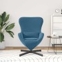 Sillón huevo Azul 63 x 73 x 90 cm Terciopelo en Sillones | Comprar online en Foru.es