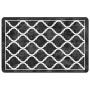 Alfombra lavable antideslizante negro y blanco 190x300 cm en Alfombras | Comprar online en Foru.es