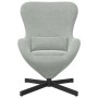 Sillón huevo Gris Claro 63 x 73 x 90 cm Terciopelo en Sillones | Comprar online en Foru.es