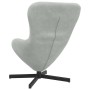 Sillón huevo Gris Claro 63 x 73 x 90 cm Terciopelo en Sillones | Comprar online en Foru.es