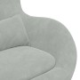 Sillón huevo Gris Claro 63 x 73 x 90 cm Terciopelo en Sillones | Comprar online en Foru.es