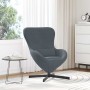 Sillón huevo Gris oscuro 63 x 73 x 90 cm Terciopelo en Sillones | Comprar online en Foru.es