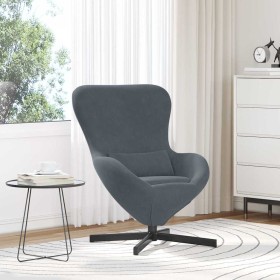 Sillón huevo Gris oscuro 63 x 73 x 90 cm Terciopelo en Sillones | Comprar online en Foru.es