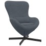 Sillón huevo Gris oscuro 63 x 73 x 90 cm Terciopelo en Sillones | Comprar online en Foru.es
