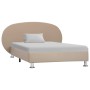 Estructura de cama de cuero sintético color capuchino 100x200cm de vidaXL, Camas y somieres - Ref: Foro24-285421, Precio: 143...