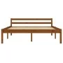 Bettgestell aus massivem Kiefernholz, honigbraun, 140 x 200 cm von vidaXL, Betten und Lattenroste - Ref: Foro24-283211, Preis...