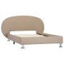 Estructura de cama de cuero sintético color capuchino 100x200cm de vidaXL, Camas y somieres - Ref: Foro24-285421, Precio: 143...