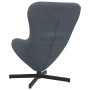 Sillón huevo Gris oscuro 63 x 73 x 90 cm Terciopelo en Sillones | Comprar online en Foru.es