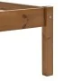 Bettgestell aus massivem Kiefernholz, honigbraun, 140 x 200 cm von vidaXL, Betten und Lattenroste - Ref: Foro24-283211, Preis...