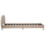 Estructura de cama de cuero sintético color capuchino 100x200cm de vidaXL, Camas y somieres - Ref: Foro24-285421, Precio: 143...