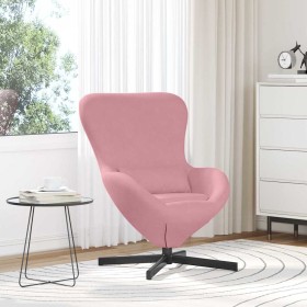 Sillón huevo Rosa 63 x 73 x 90 cm Terciopelo en Sillones | Comprar online en Foru.es