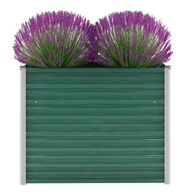 Arriate de jardín de acero galvanizado verde 100x40x77 cm de vidaXL, Maceteros y jardineras - Ref: Foro24-44853, Precio: 43,0...