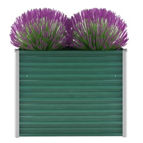 Arriate de jardín de acero galvanizado verde 100x40x77 cm de vidaXL, Maceteros y jardineras - Ref: Foro24-44853, Precio: 42,0...