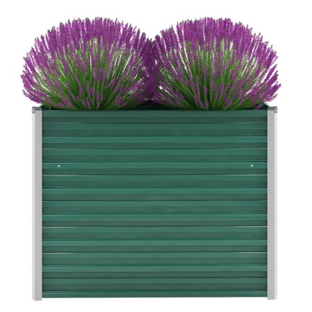 Arriate de jardín de acero galvanizado verde 100x40x77 cm de vidaXL, Maceteros y jardineras - Ref: Foro24-44853, Precio: 42,0...