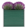Arriate de jardín de acero galvanizado verde 100x40x77 cm de vidaXL, Maceteros y jardineras - Ref: Foro24-44853, Precio: 42,0...