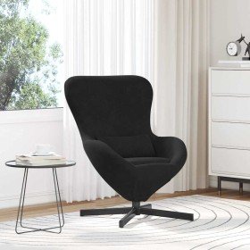 Sillón huevo Negro 63 x 73 x 90 cm Terciopelo en Sillones | Comprar online en Foru.es