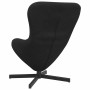 Sillón huevo Negro 63 x 73 x 90 cm Terciopelo en Sillones | Comprar online en Foru.es