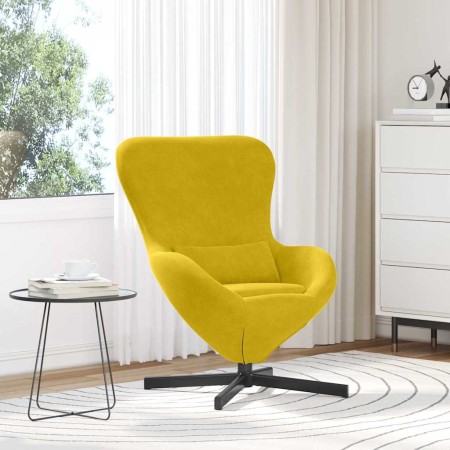 Sillón huevo Amarillo 63 x 73 x 90 cm Terciopelo en Sillones | Comprar online en Foru.es