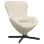 Sillón huevo Crema 63 x 73 x 90 cm Terciopelo en Sillones | Comprar online en Foru.es