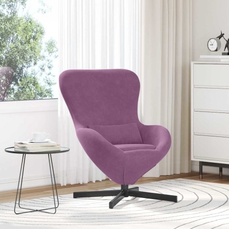 Sillón huevo Morado 63 x 73 x 90 cm Terciopelo en Sillones | Comprar online en Foru.es