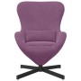 Sillón huevo Morado 63 x 73 x 90 cm Terciopelo en Sillones | Comprar online en Foru.es