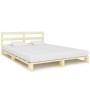 Estructura de cama de palés madera maciza de pino 200x200 cm de vidaXL, Camas y somieres - Ref: Foro24-285247, Precio: 170,14...