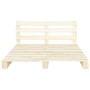 Estructura de cama de palés madera maciza de pino 200x200 cm de vidaXL, Camas y somieres - Ref: Foro24-285247, Precio: 170,14...
