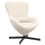 Sillón huevo Crema 63 x 73 x 90 cm tela en Sillones | Comprar online en Foru.es