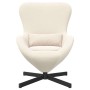 Sillón huevo Crema 63 x 73 x 90 cm tela en Sillones | Comprar online en Foru.es