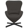 Sillón huevo Gris oscuro 63 x 73 x 90 cm tela en Sillones | Comprar online en Foru.es