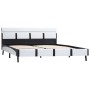 Estructura de cama con LED cuero sintético blanco 140x200 cm de vidaXL, Camas y somieres - Ref: Foro24-280299, Precio: 167,36...
