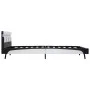 Bed frame with LED white synthetic leather 140x200 cm by vidaXL, Beds and slatted bases - Ref: Foro24-280299, Price: 160,59 €...